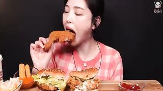 Eating with mokbang