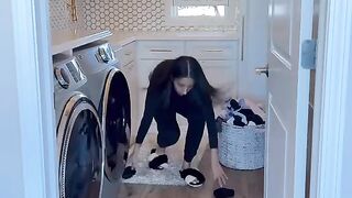 And the laundry room got tackled today!I needed to deep clean this room.