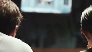 Jackie Chan with his Daughter watching stunts that almost ended his life