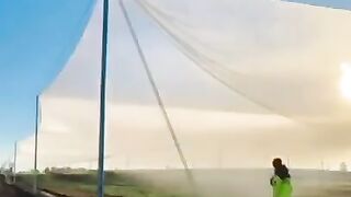 How he clears the dust or