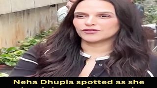 Neha Dhupia spotted as she heads home after a work outing! #nehadhupia #shorts #short #trending #viral #bollywood #shortvideo