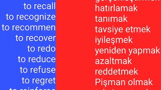 Learn English to Turkish Verbs 6
