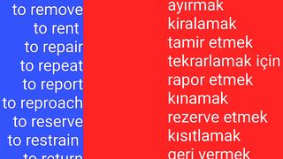 Learn English to Turkish Verbs 7 2