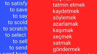 Learn English to Turkish Verbs 7