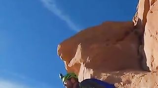 Beautiful Base Jumping and smooth Landing