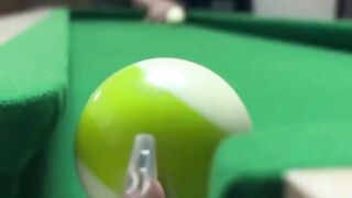 Doing cheating on playing pool game