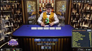FULL HOUSE AT VIDEO POKER LIVE (EVOLUTION GAMING)