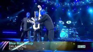 Blue Man Group - Drumbone (Melodifestivalen 2010 Sweden)