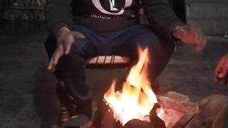 During winter use fire