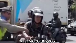 POLISI NYARIS TERSERET saat Razia