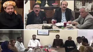 ppp In Karachi, the opposition alliance of held a sit-in on seat adjustment