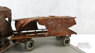 Restoration Abandoned Semi Trailer Truck _ Restoring model car