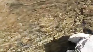 Fishing in the running water