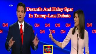 Desantis and Haley spar in Trump-less debate