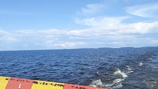 Cross the island by ferry