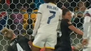 Sarina Bolden makes history by scoring the Philippines' first goal in the Women's World Cup Finals