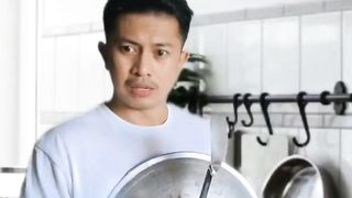 There is drama in the kitchen area.