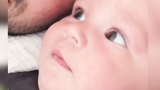 Baby and dad Moments