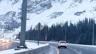 Snowfall Morning Time View Pakistan