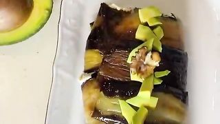 Рулет из баклажан