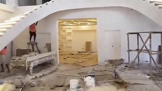 Excavator in Lake.mp4Merdiven Aydınlatma Fikrini Nasıl Buldunuz _.