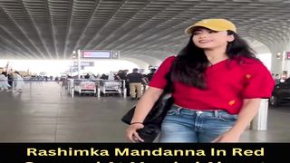 Rashimka Mandanna In Red Snapped At Mumbai Airport #rashmikamandanna #shorts #viral #youtubeshorts #trending #shortvideo #ytshorts