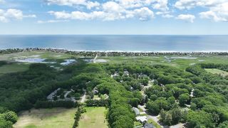 day glying horizon new england sea sky summer trees water