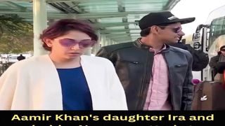 Aamir Khan's daughter Ira and hubby Nupur spotted at Udaipur Airport #irakhan #short #shorts #trending #viral #bollywood #viralshorts