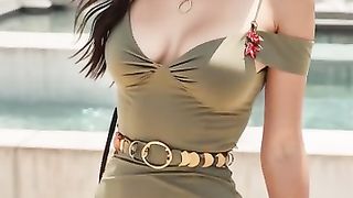 4K LookBook. Beautiful Ladies Summer Time Fun With Summer Dresses, Skirts & Heels. AI Art
