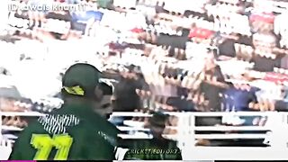 Amir Jamal takes a wicket but unfortunately no Ball