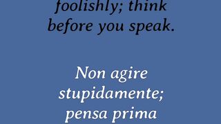Learn English to Italian Adverbs 11 5