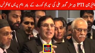 Barrister Gohar Ali Khan's Important Press Conference outside SC Islamabad