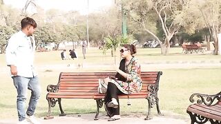 Boy forced number from girl in the park