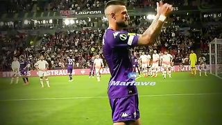 Sad movement in football mach
