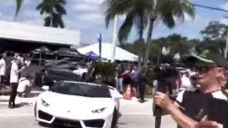 Lamborghini crash after car show