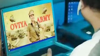Oviya army cricket video clip