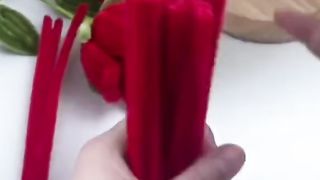 Creative Hands: DIY Red Rose Pipe Cleaner Craft
