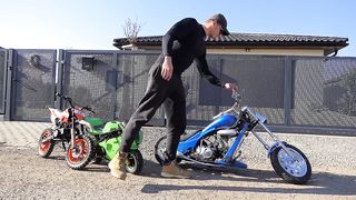 2-Stroke Scooter YAMAHA edition Valentino Rossi - Restoration Abandoned minibike