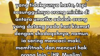 Pahala shodaqoh yang hilang