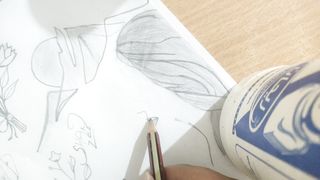 Face sketch pencil drawing