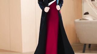 Luxury Turtleneck Trench Women Winter Coat Cashmere Wool X-Long Jacket Office Lady Outwear Adjustable Waist Buttons