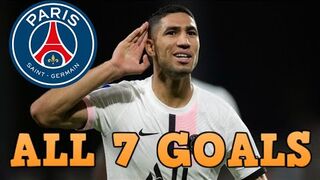 Achraf Hakimi - All 7 Goals for Paris Saint-Germain