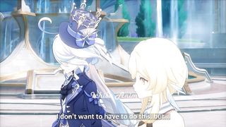 Furina Kiss to Nuevillette Genshin Impact Animation