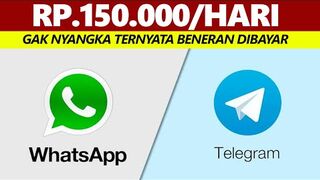 MAKE MONEY ONLINE : Dibayar 150.000 dari WhatsApp & Telegram | Aplikasi Penghasil Uang Tercepat 2024 Tanpa Undang Teman.