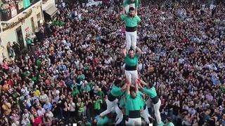 World Record Human Tower????
