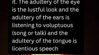 Hadith: What is Adultery in  |Different Types of Fornication #hadith  #shortvideo