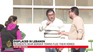 Displaced in Lebanon: Residents near border towns flee their homes