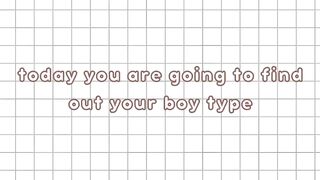 Find your Boy Type