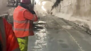 Explosion Sends Shockwaves Through Tunnel __ ViralHog.