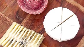 CHEESEBOARD HACKSSalami rose, truffle cheese grid & brie